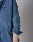 Experience the exclusive look of our 'Indigo' Gramercy Denim Shirt.