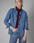 Experience the exclusive look of our 'Indigo' Gramercy Denim Shirt.