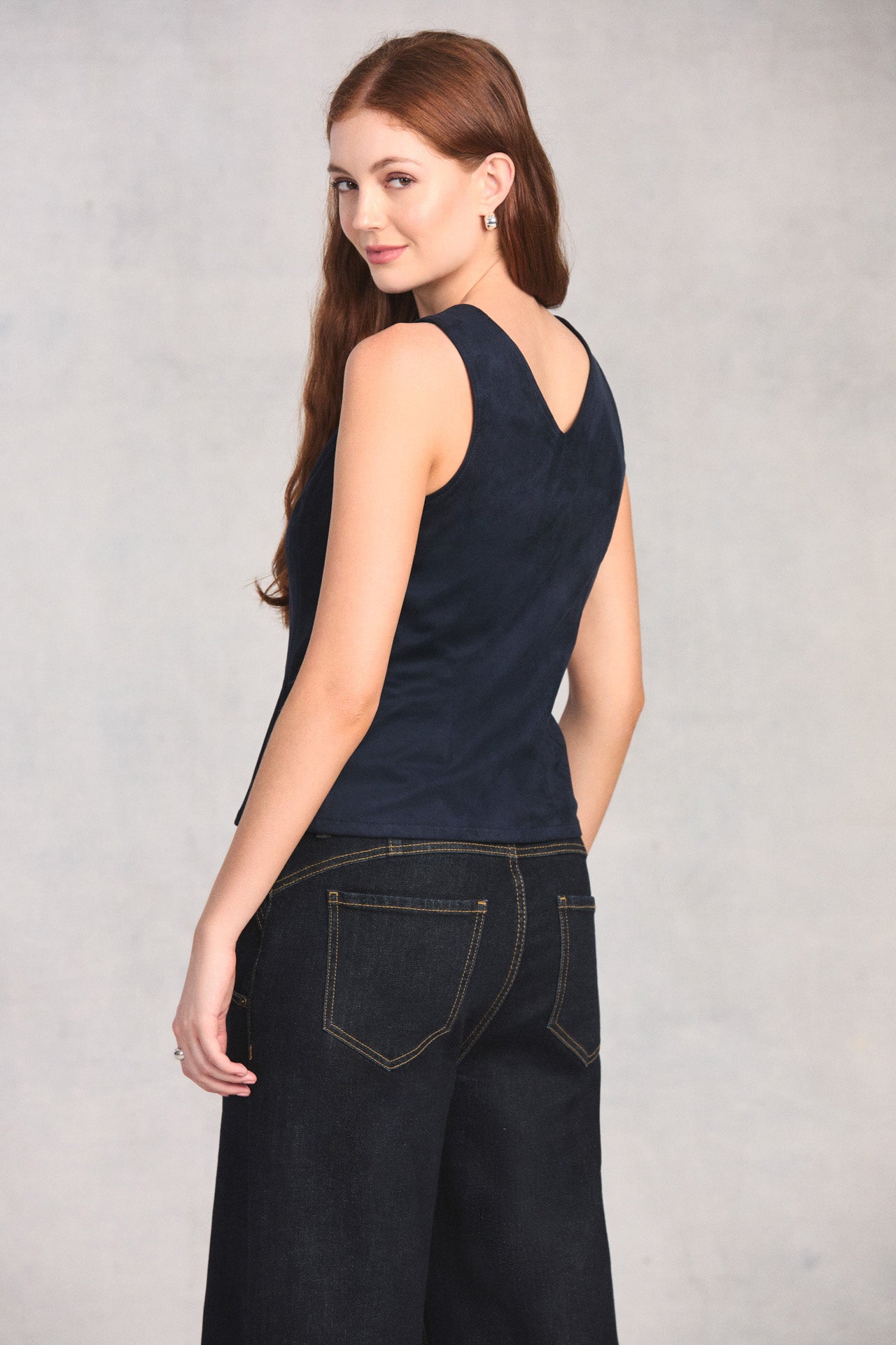 Midnight Pleated Hourglass Top