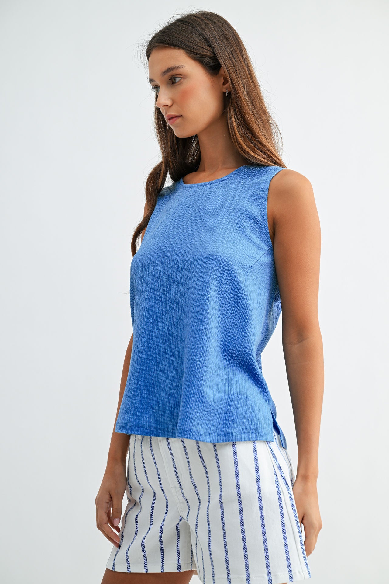 Cobalt A-Line Tank Top