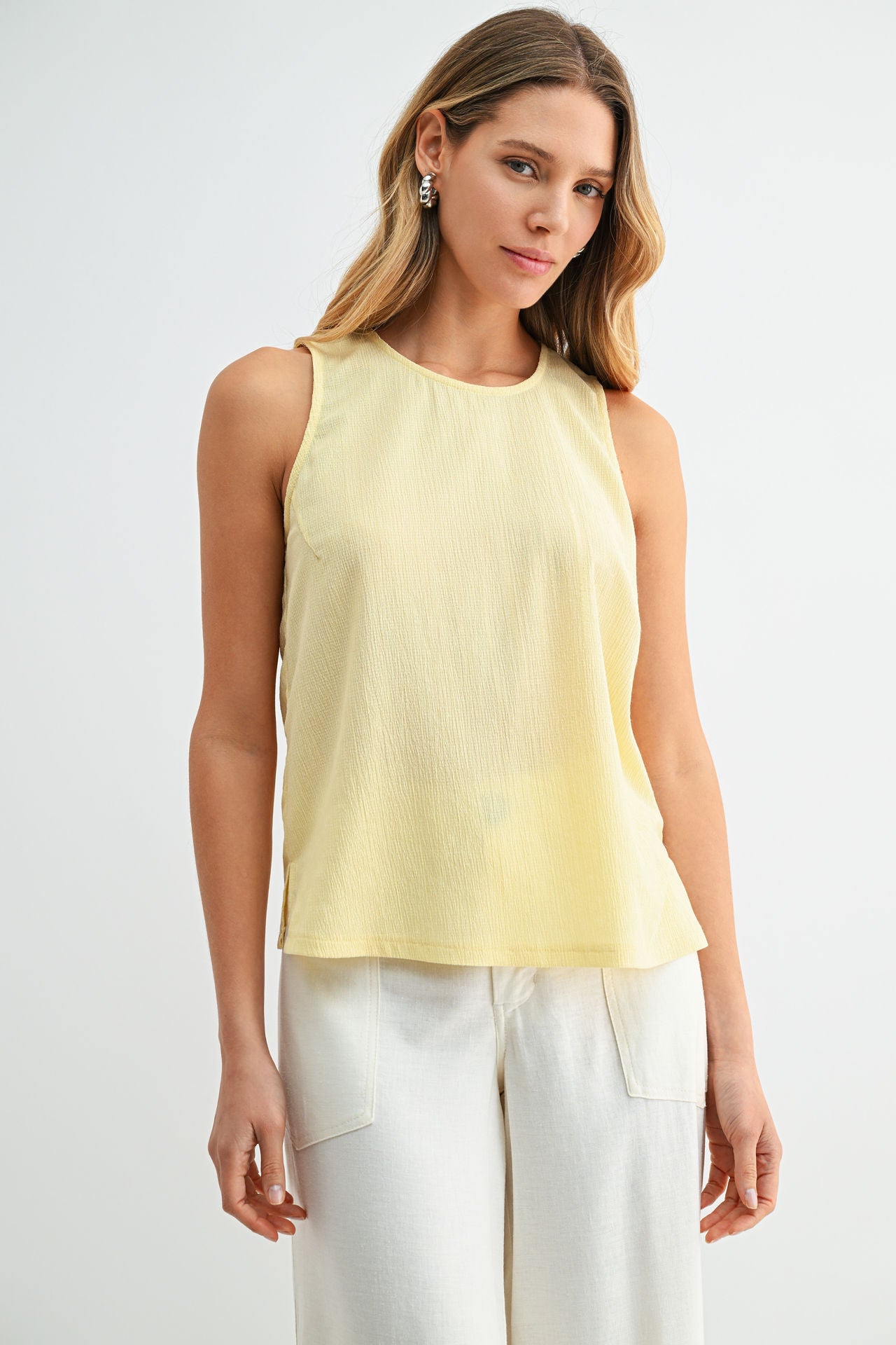 Yellow A-Line Tank Top