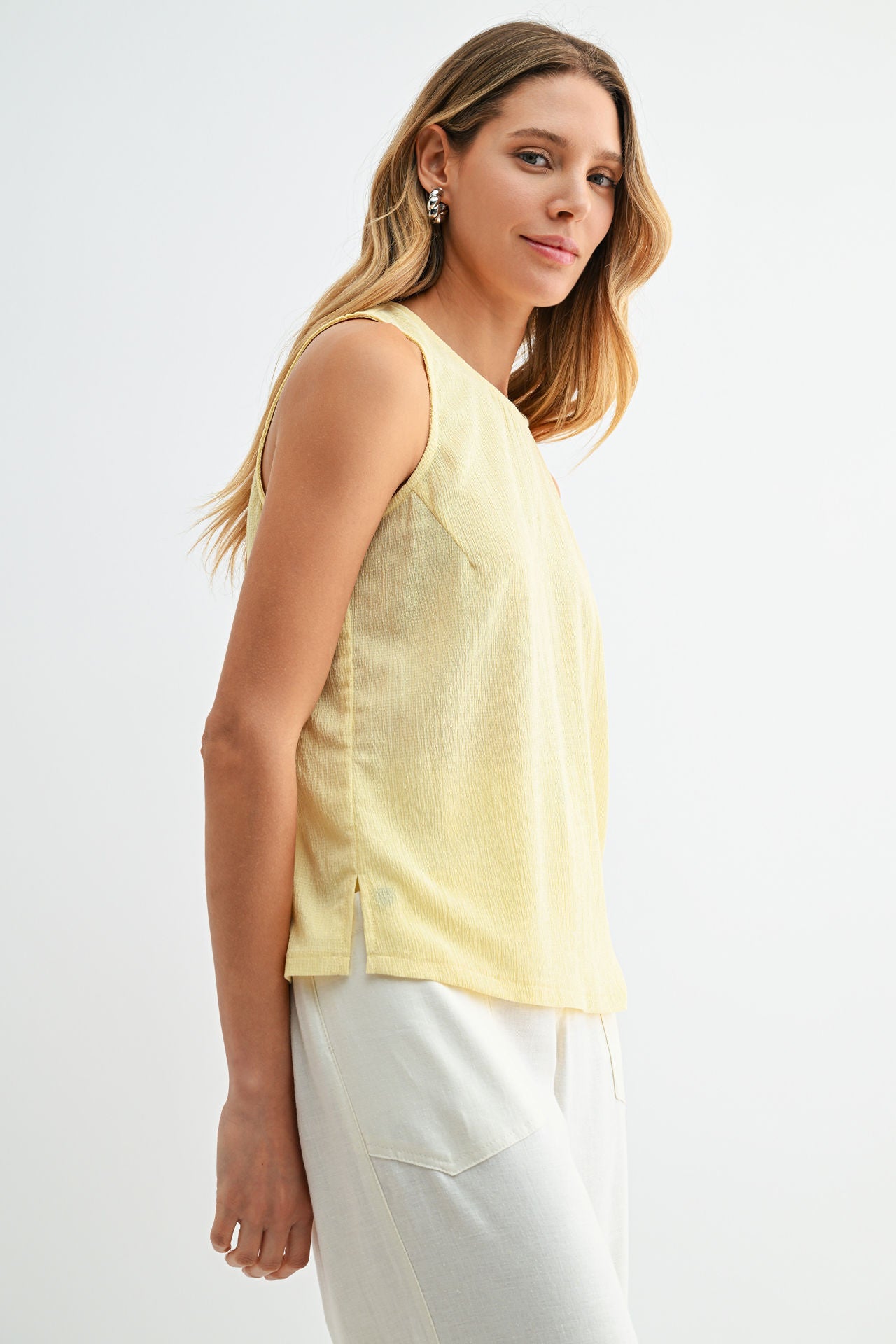 Yellow A-Line Tank Top