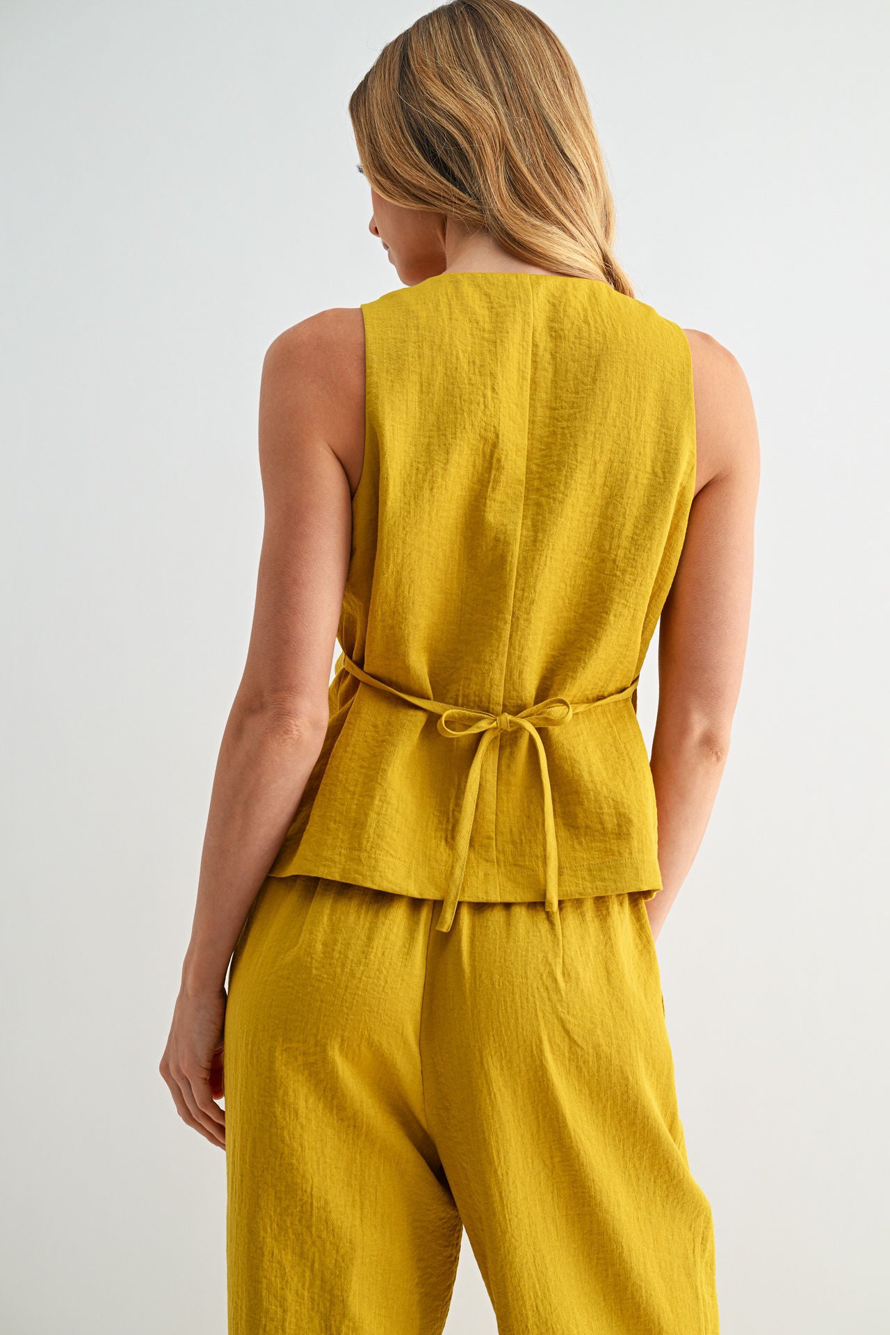 Dijon Button Front Vest