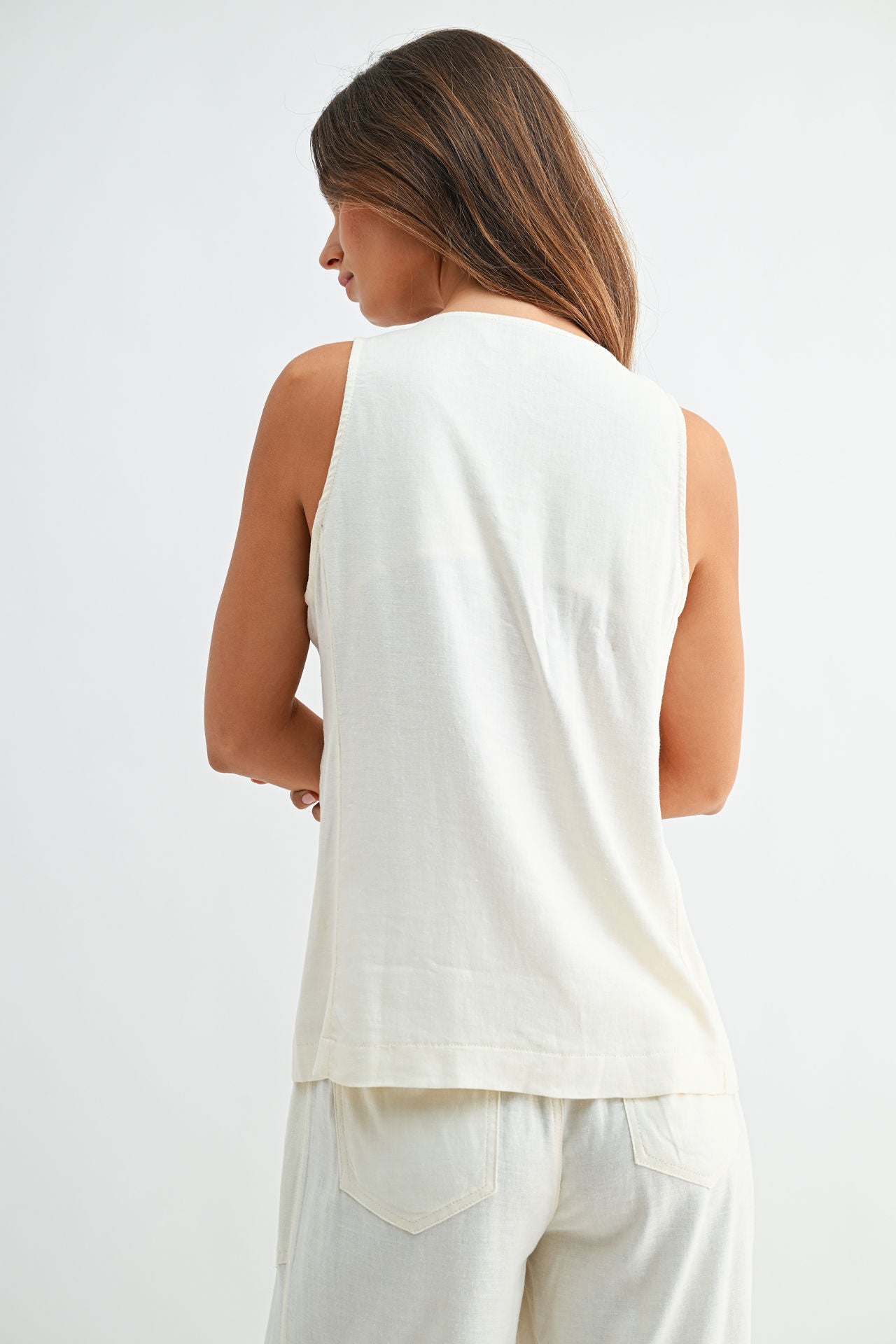 Parchment Relaxed Vest