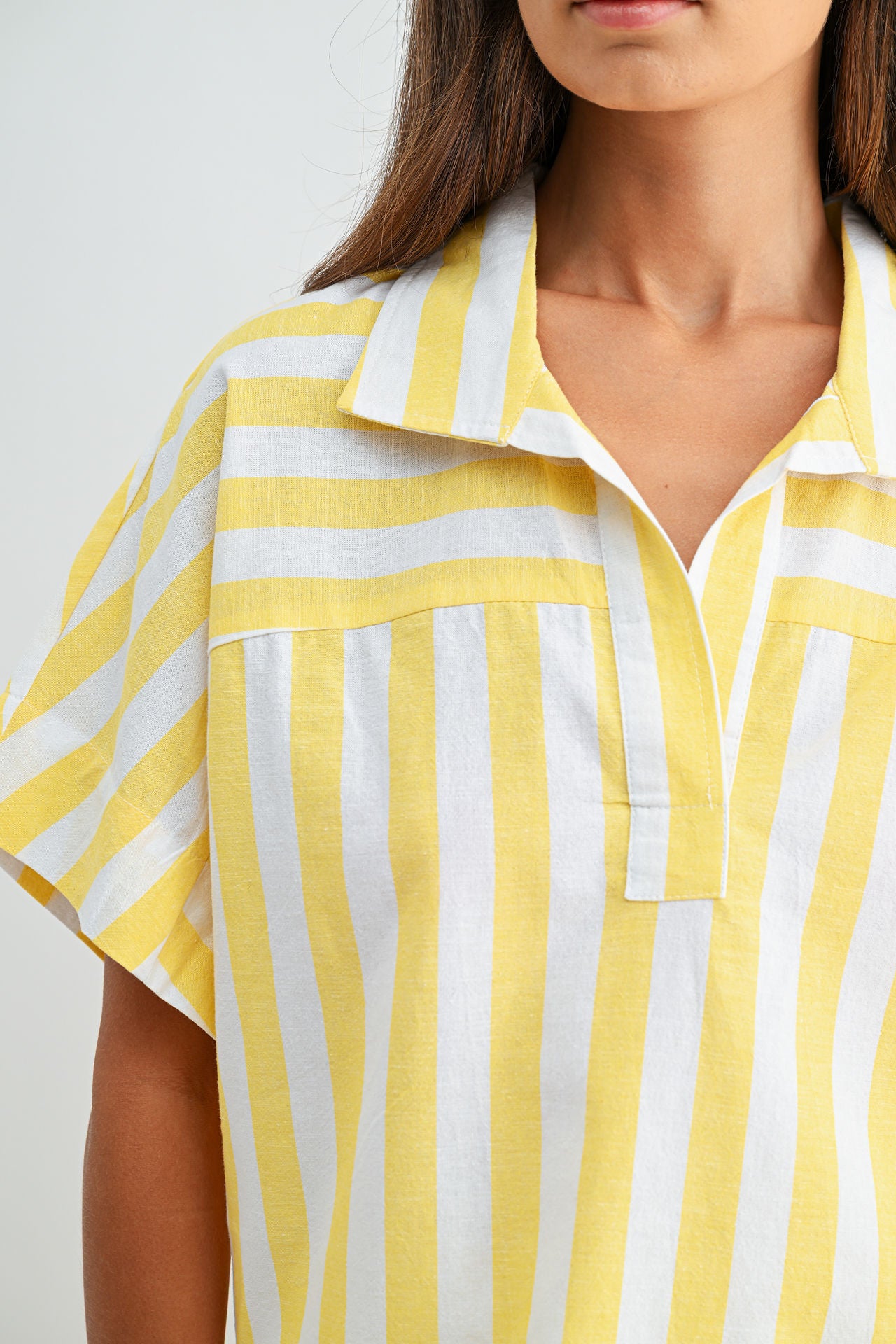 Yellow Relaxed Dolman Sleeve Top