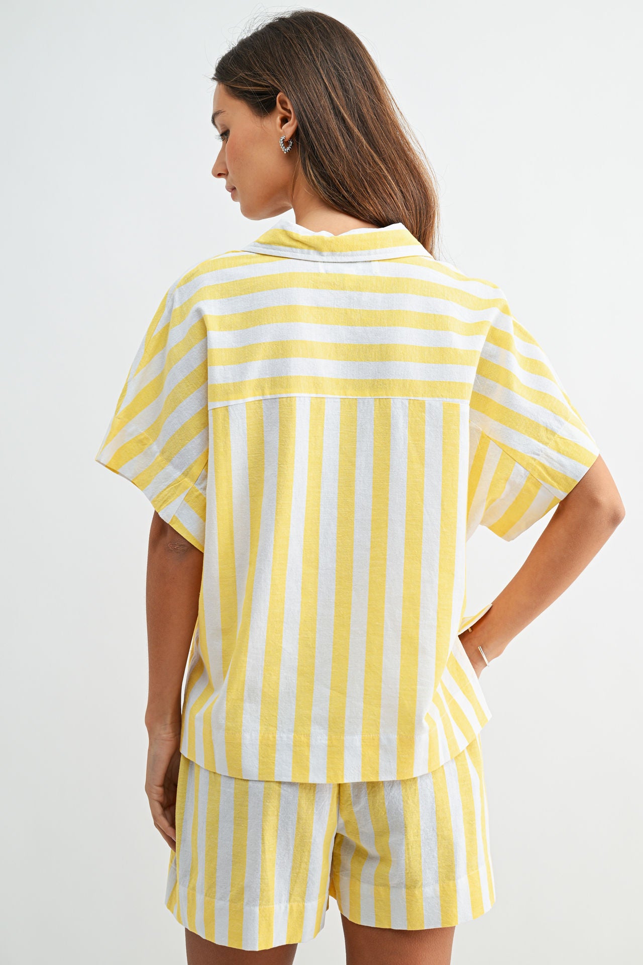 Yellow Relaxed Dolman Sleeve Top