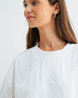 White Short Sleeve Crop T-Shirt