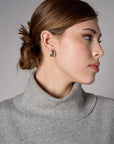 Gray sleeveless turtleneck sweater