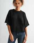 Black cropped broome sweater