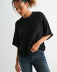 Black cropped broome sweater