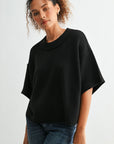 Black cropped broome sweater