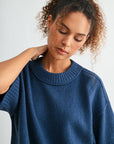 Cadet Blue Plus-Size Broome Crop Sweater