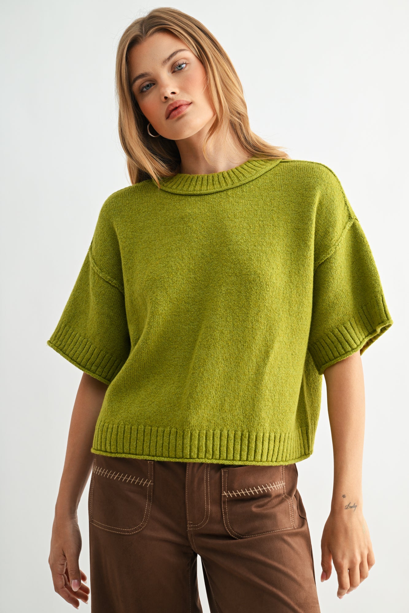 Cypress cropped broome sweater