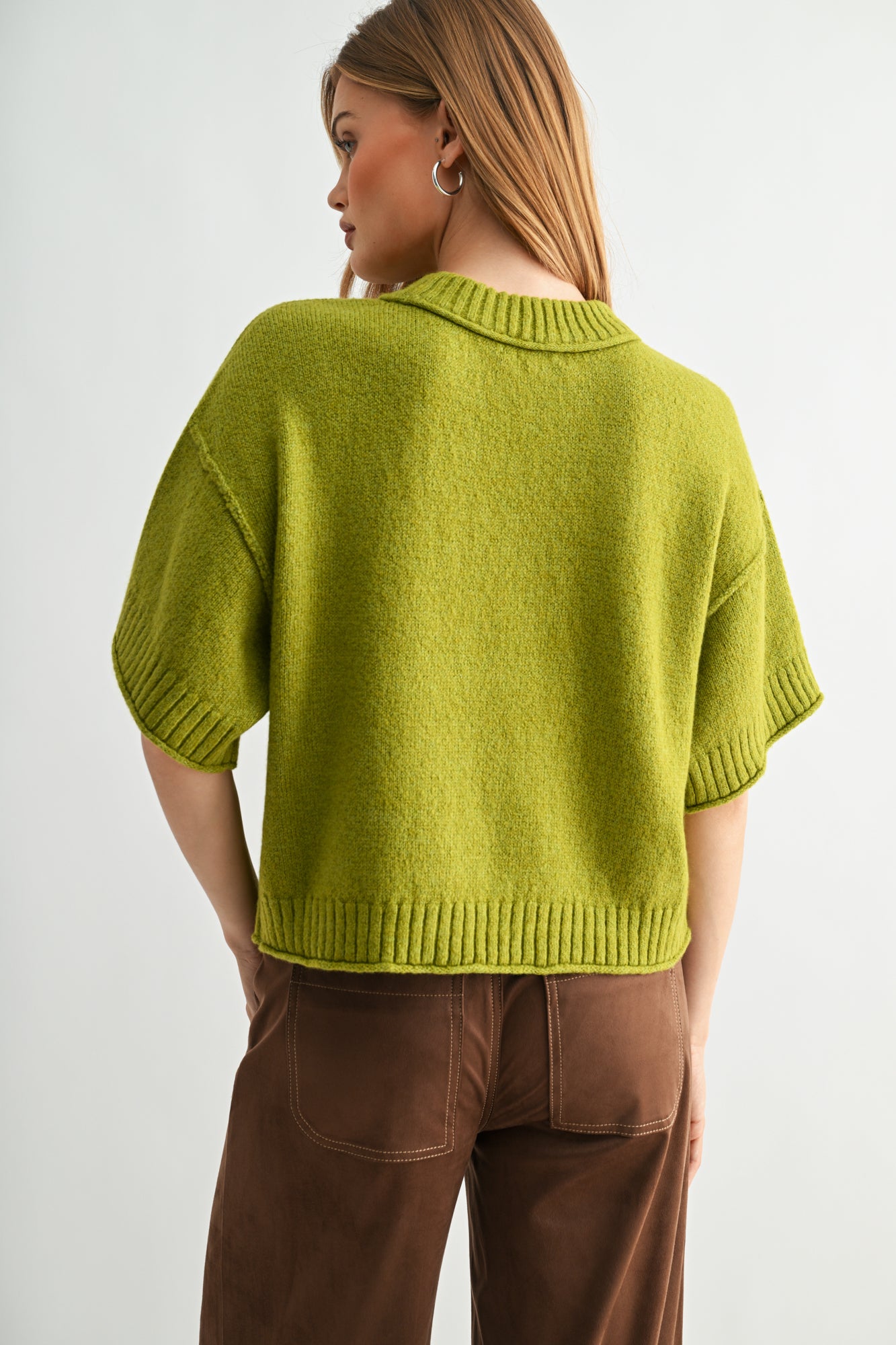 Cypress cropped broome sweater