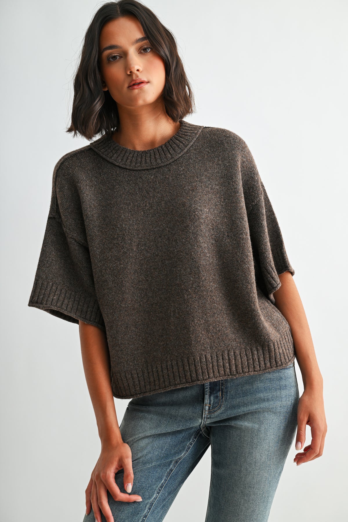 Earth Petite Broome Crop Sweater