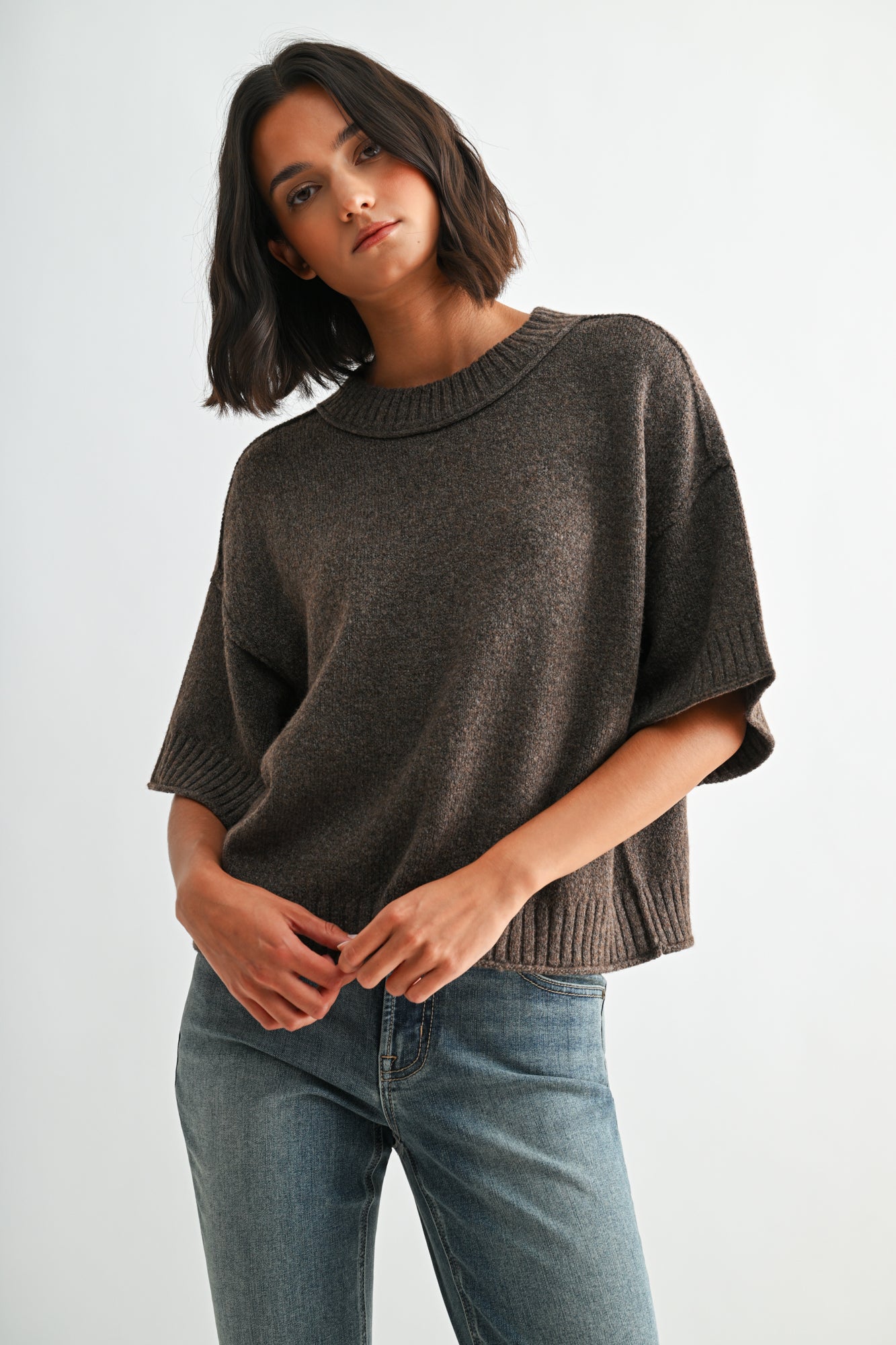 Earth cropped broome sweater