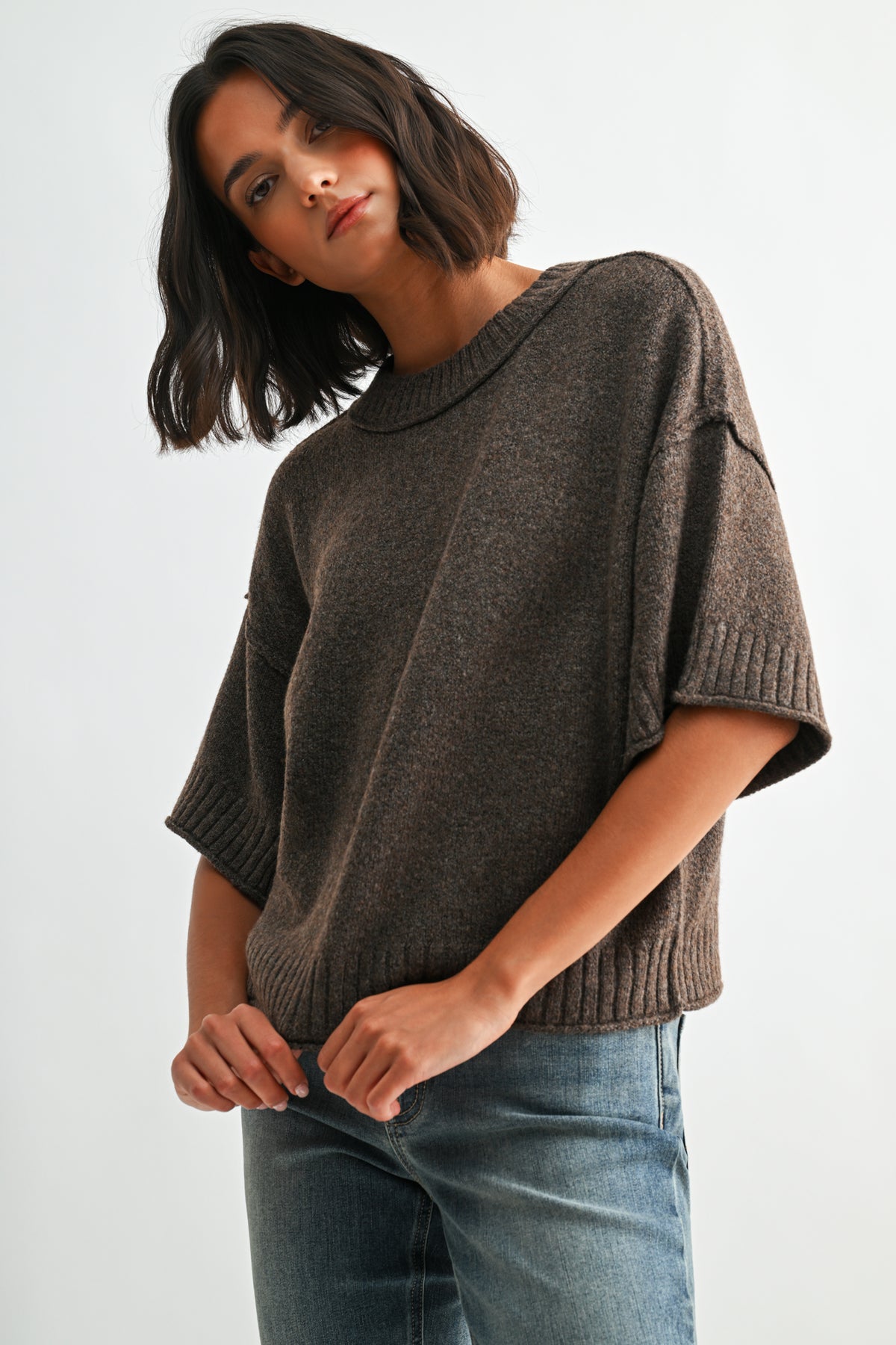 Earth Petite Broome Crop Sweater