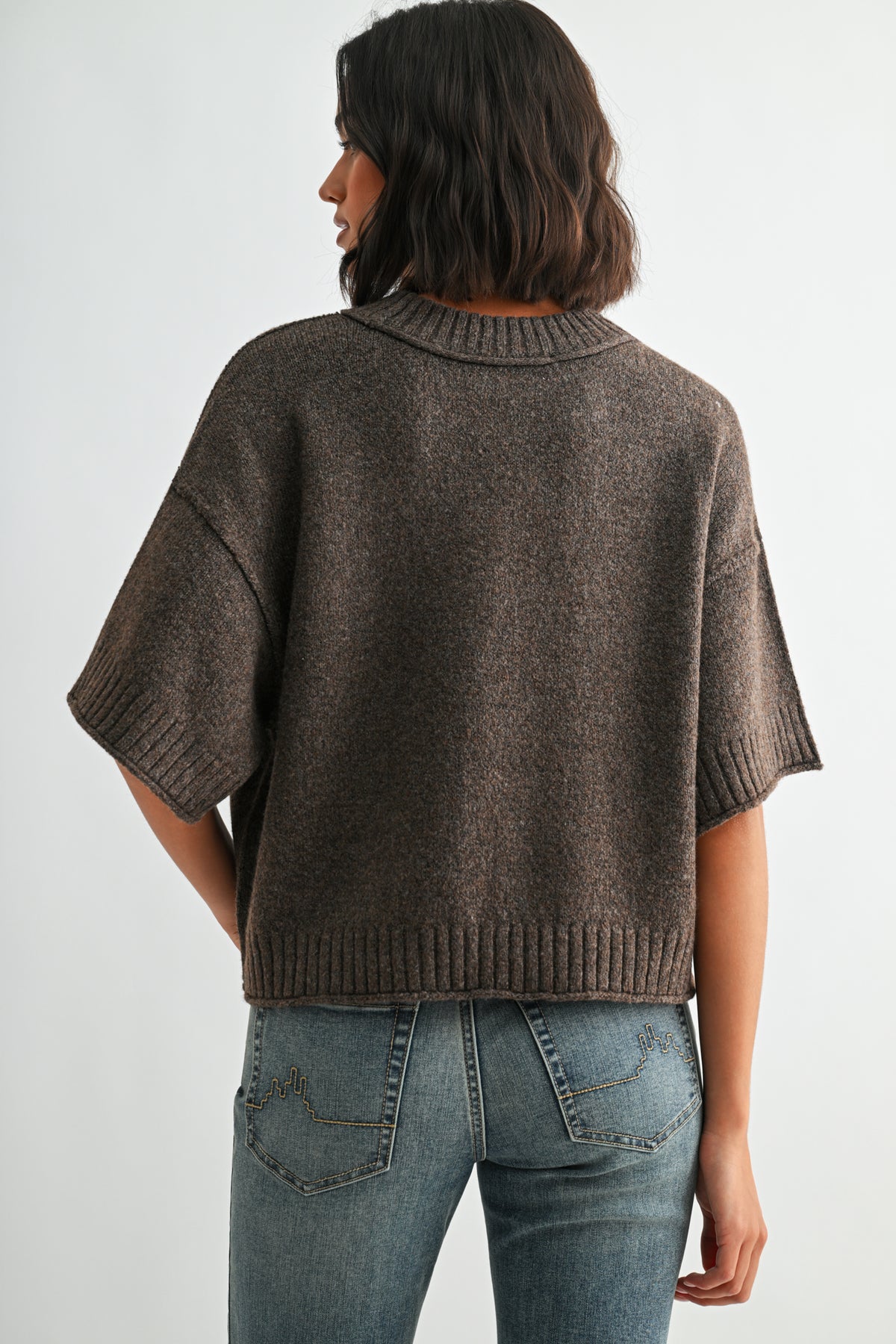 Earth Petite Broome Crop Sweater