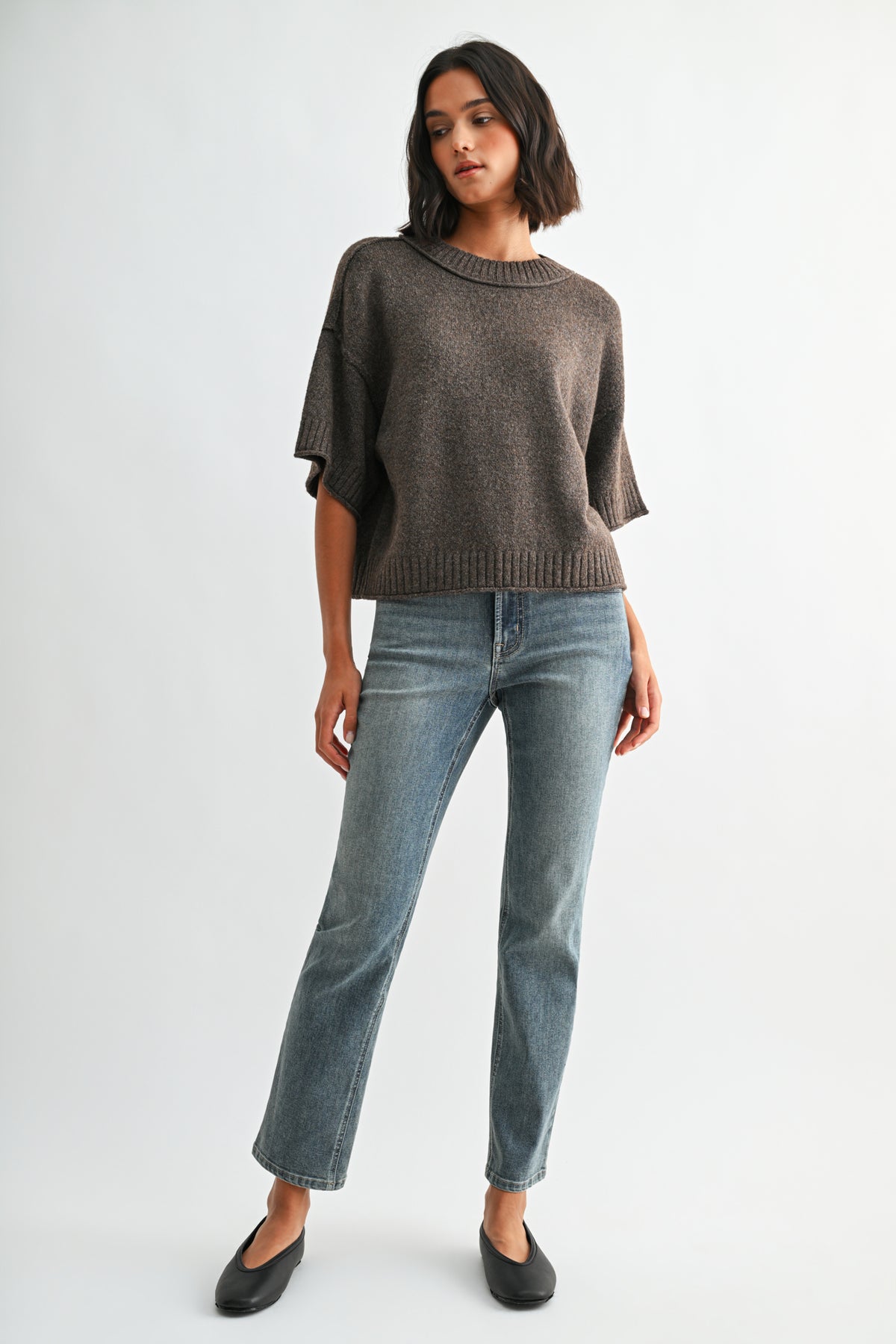 Earth Petite Broome Crop Sweater