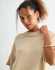 Khaki Plus-Size Broome Crop Sweater