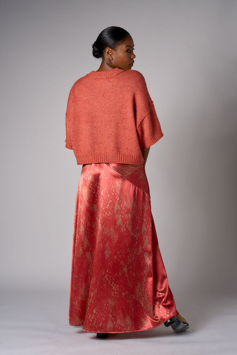 Tea Rose cropped broome sweater