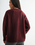 Burgundy Long Sleeve Sweater
