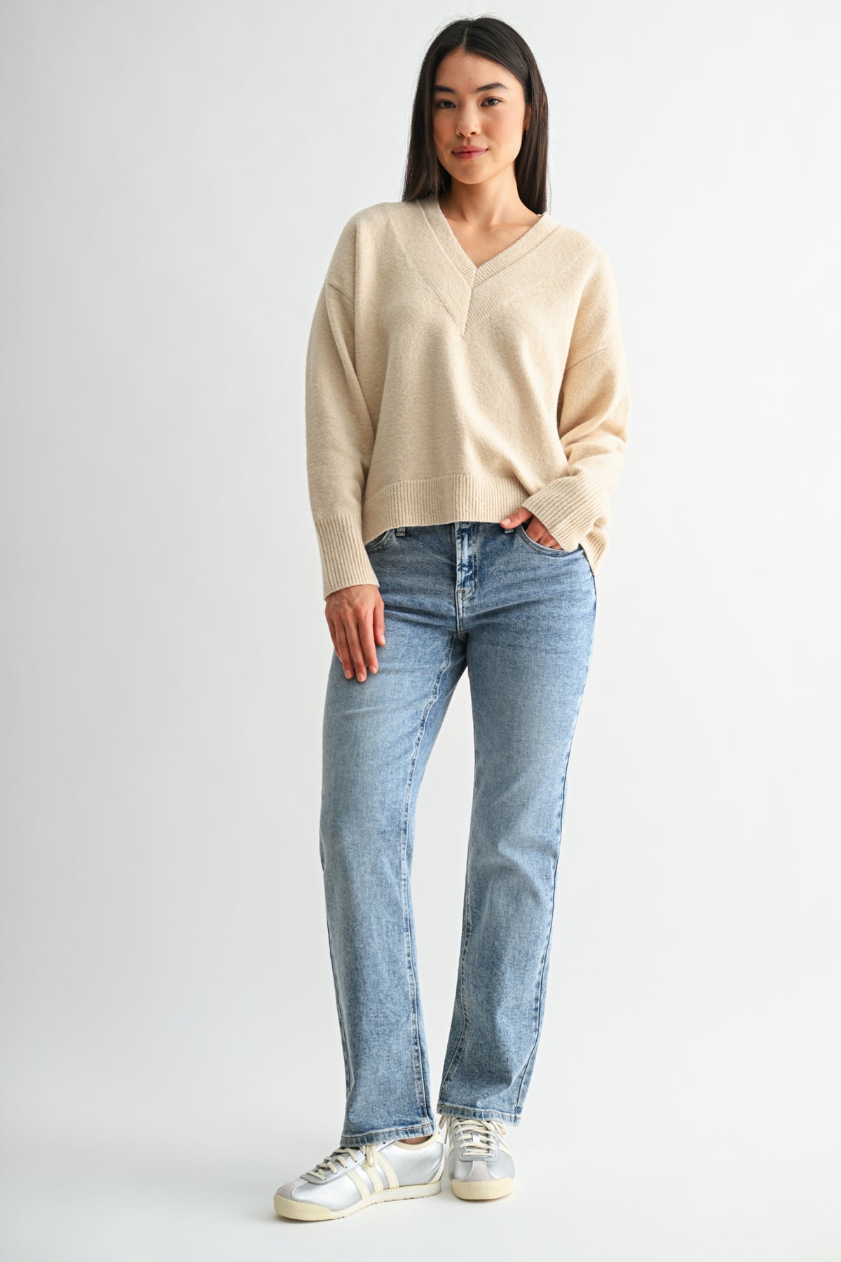 Parchment Long Sleeve Sweater