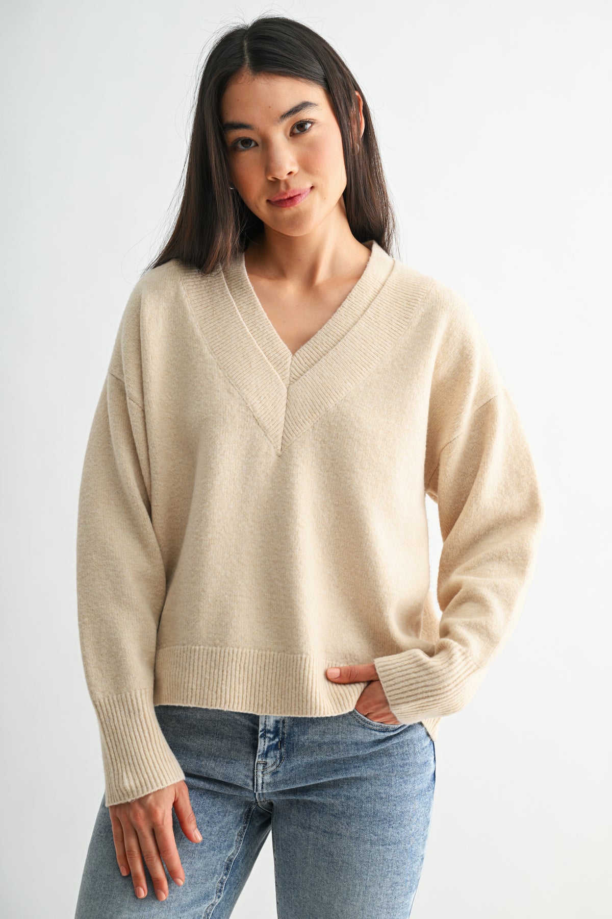 Parchment Long Sleeve Sweater