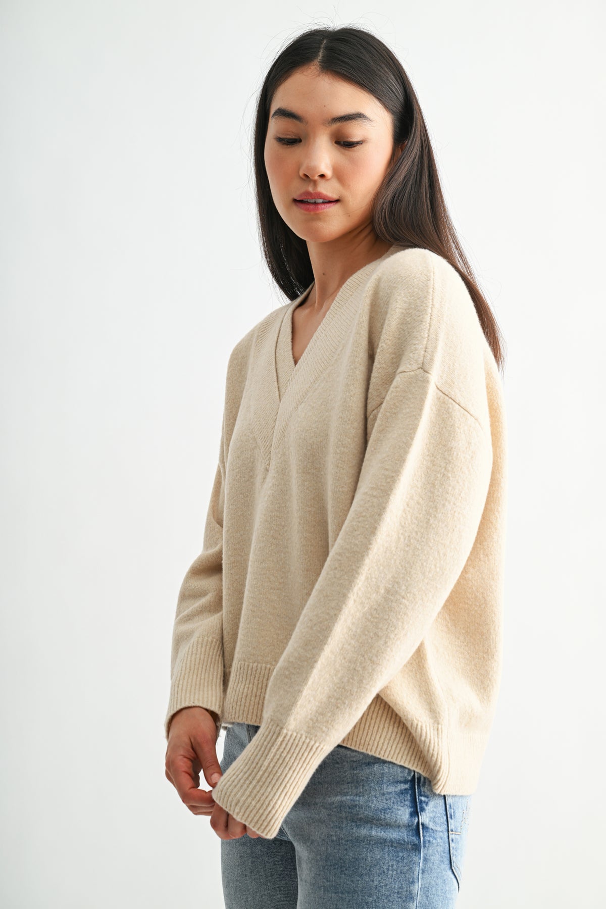 Parchment Long Sleeve Sweater