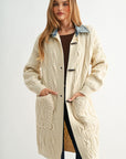 Parchment Denim Collar Cardigan
