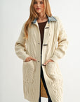 Parchment Denim Collar Cardigan