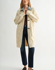 Parchment Denim Collar Cardigan