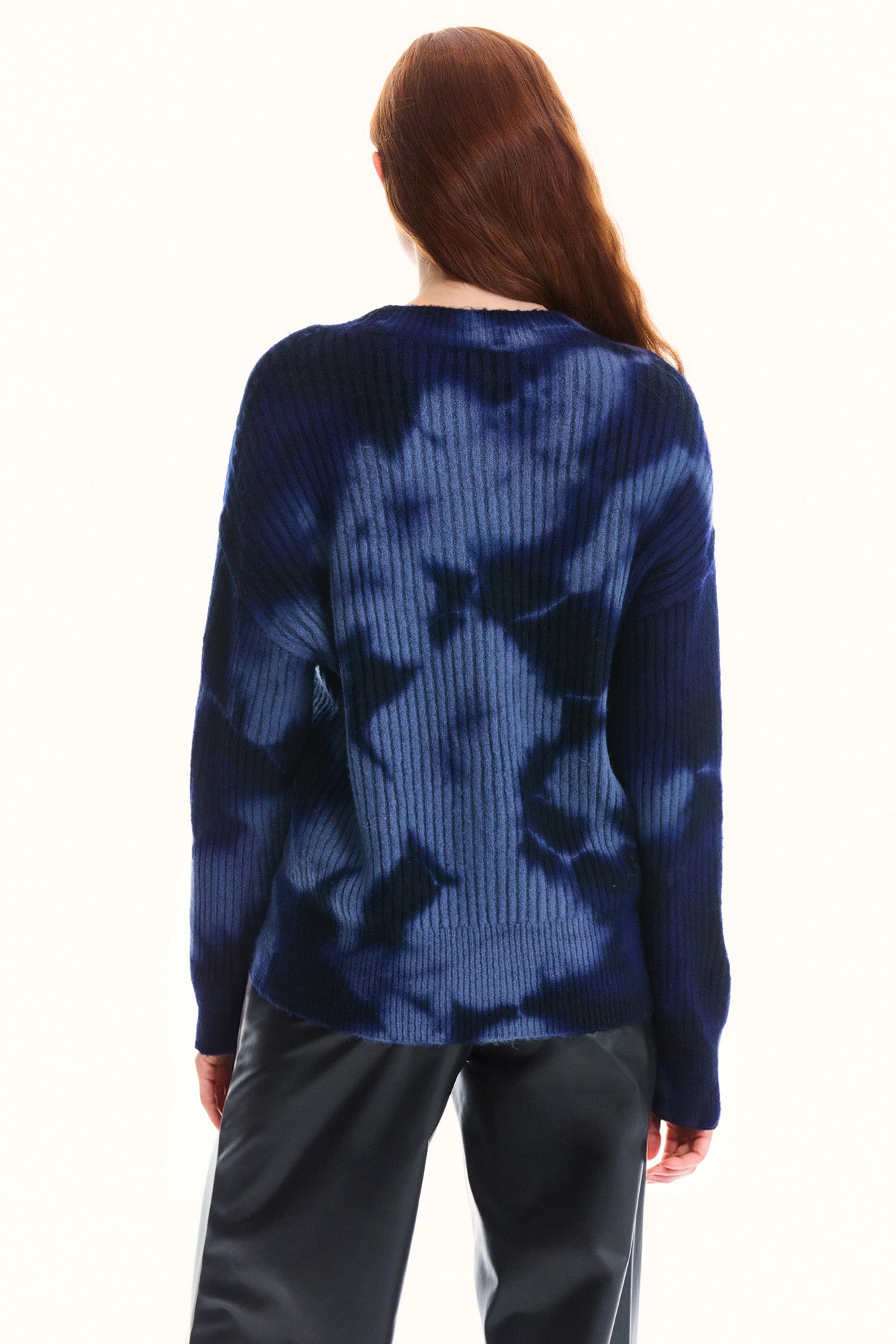 Midnight Long Sleeve Tie-Dye Sweater