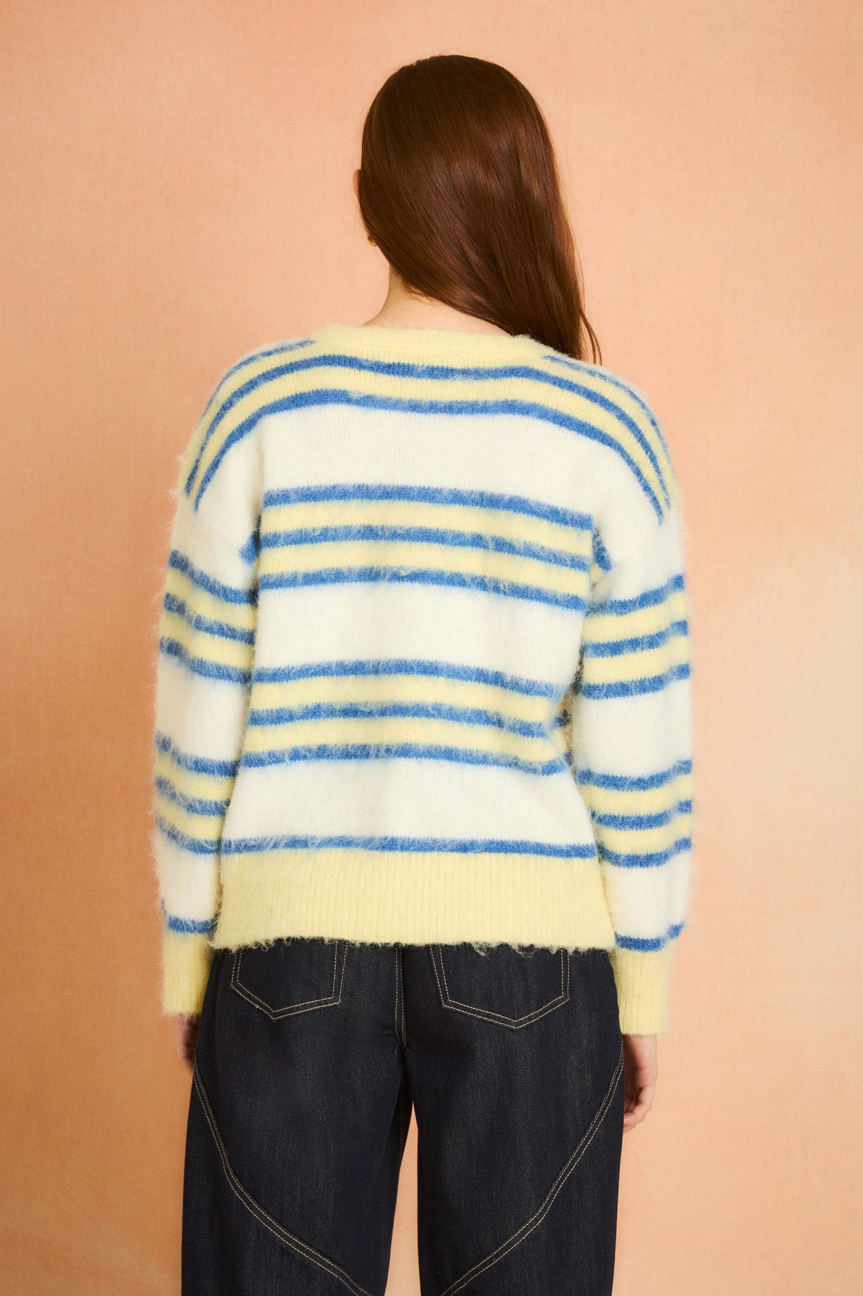 Sunlight Long Sleeve Crew Neck Striped Sweater