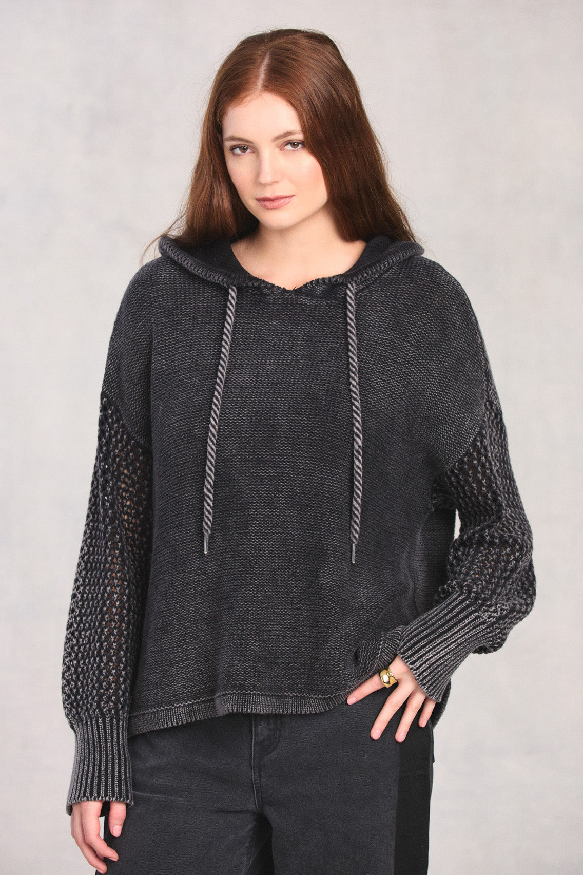 Black Long Sleeve Hoodie
