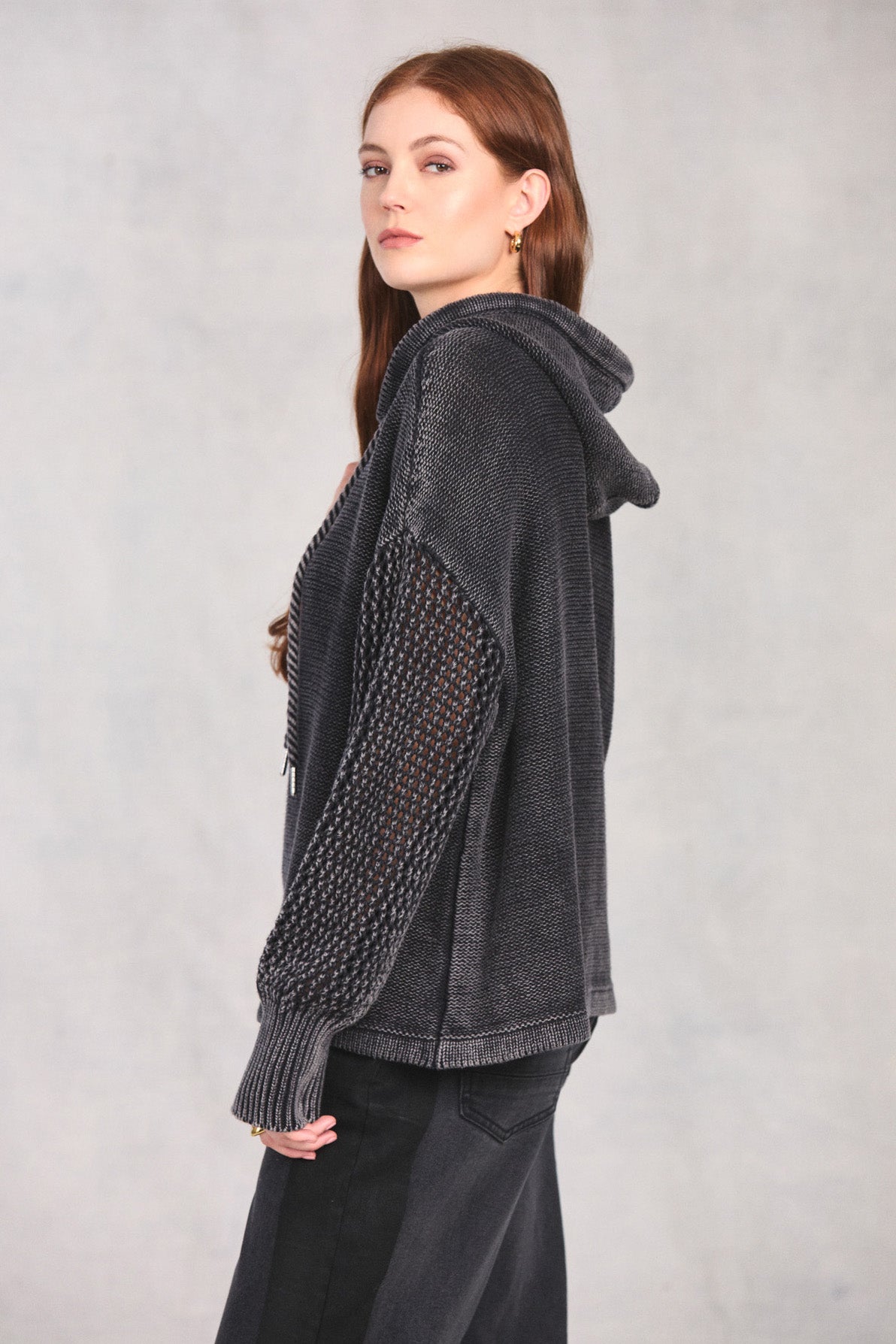 Black Long Sleeve Hoodie
