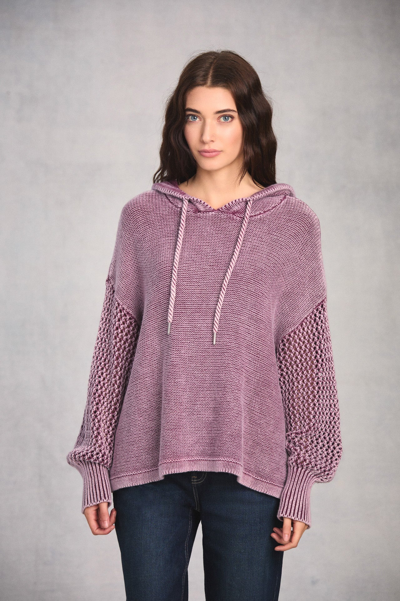 Dusty Rose Long Sleeve Hoodie