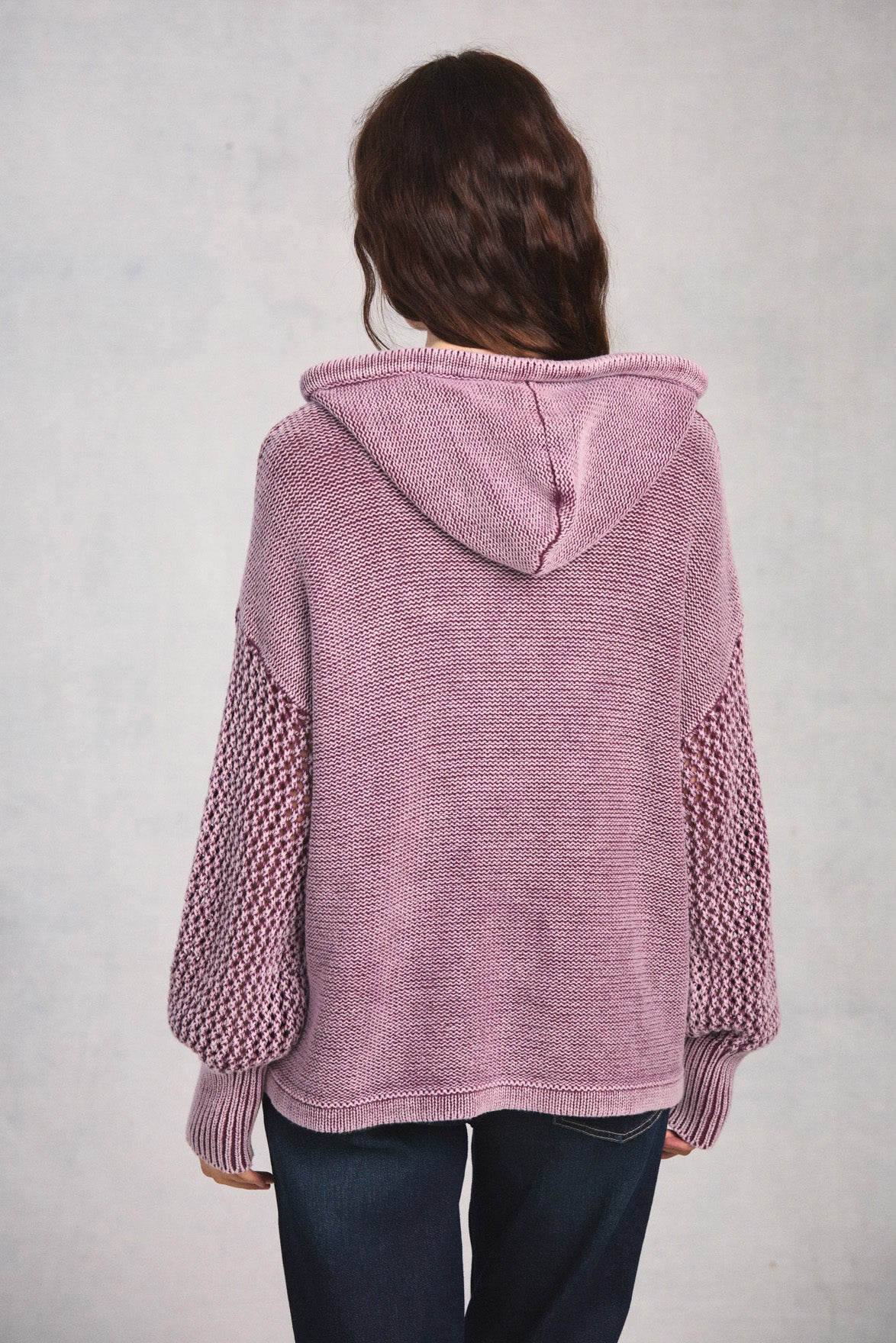 Dusty Rose Long Sleeve Hoodie