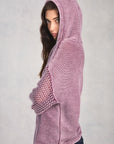 Dusty Rose Long Sleeve Hoodie
