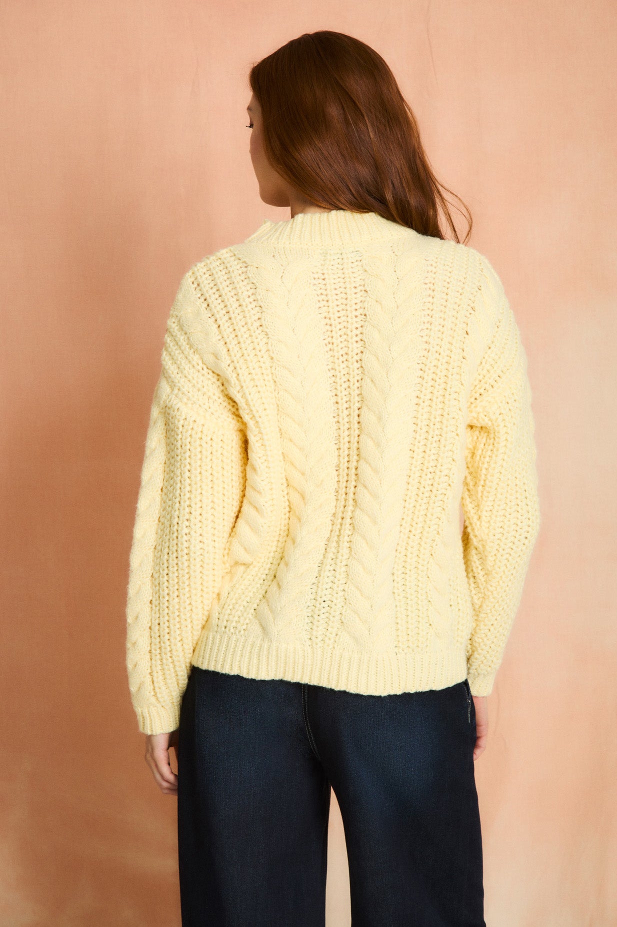 Sunlight Long Sleeve Cable Knit Sweater