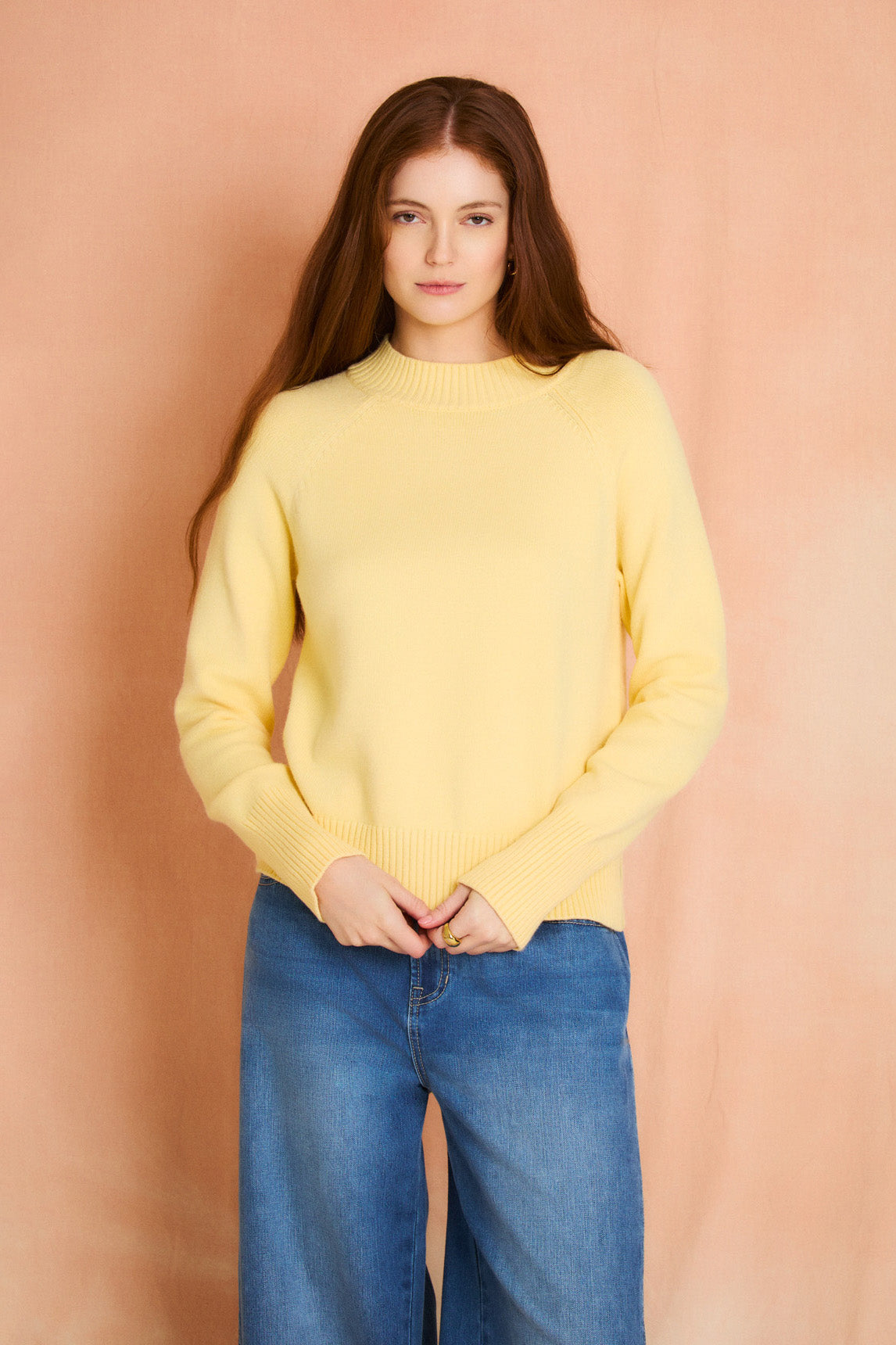 Sunlight Long Sleeve Mock Neck Sweater