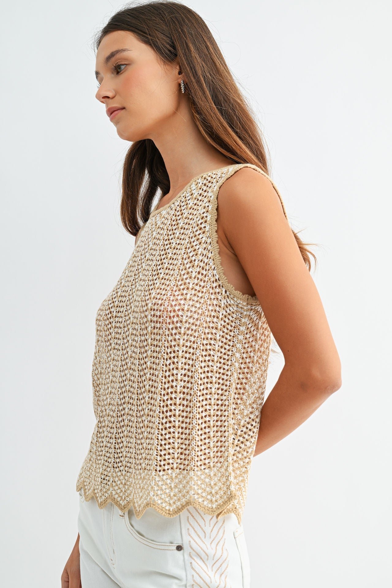 Sleeveless Crochet Top