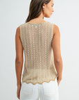 Sleeveless Crochet Top