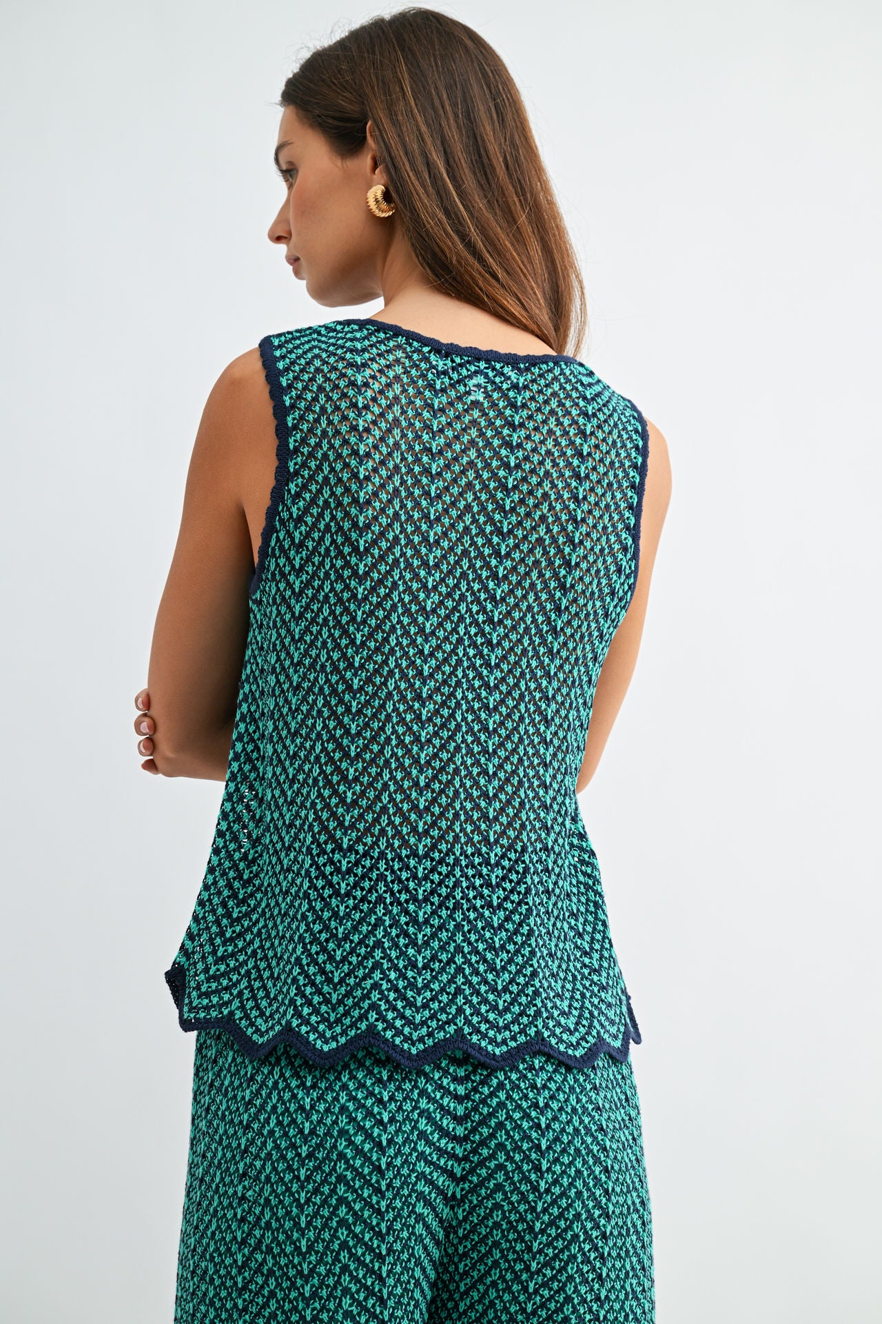 Kelly Sleeveless Crochet Top