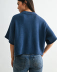 Cadet Blue Broome Crop Cardigan