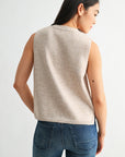 Sleeveless Button Down Vest