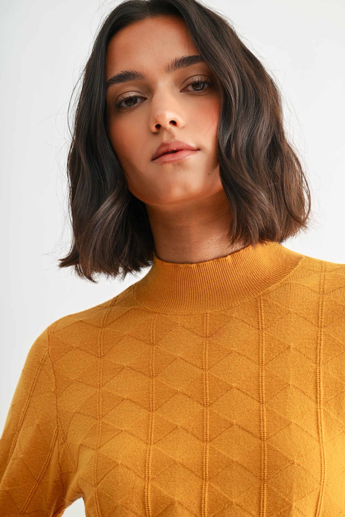 Amber Long Sleeve Mock Neck Sweater