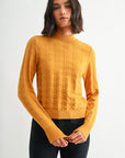 Amber Long Sleeve Mock Neck Sweater