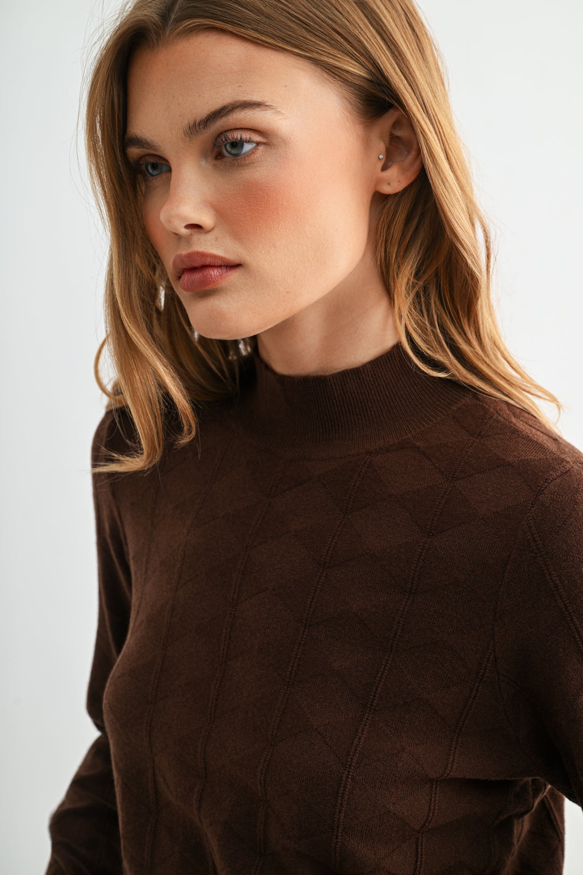 Amber Long Sleeve Mock Neck Sweater