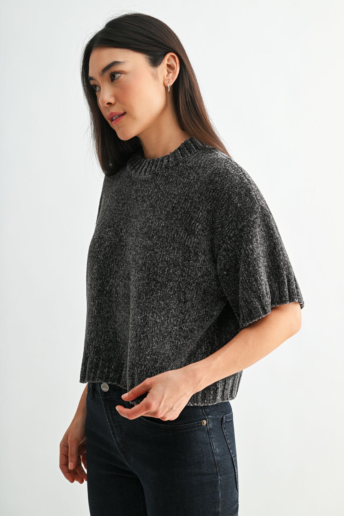 Charcoal Broome Chenille Sweater